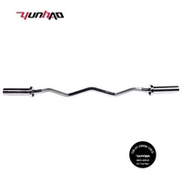 Équipement de gymnastique de haute qualité 1.2M haltérophilie barre d'haltères chromée Curl pour l'entraînement de puissance