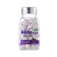 Comprimés buccaux de vitamine C en poudre de fruits, certifiés ISO, sans sucre, en boîte transparente, 38g