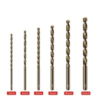 Foret hélicoïdal en acier rapide au cobalt M35 de 0,4/1/2/3 mm pour machine CNC, 1-20 mm, haute concentricité, alliage/acier/outil de perçage