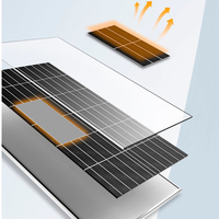 Panel Solar Monocristalino Tipo N Bifacial de Doble Vidrio de 580/585/590/595/600/605W, Módulo Fotovoltaico con Tecnología de Celdas Múltiples