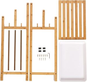 <span class=keywords><strong>Porte</strong></span>-serviettes en bambou pour salle <span class=keywords><strong>de</strong></span> bain, barre <span class=keywords><strong>de</strong></span> serviettes <span class=keywords><strong>de</strong></span> <span class=keywords><strong>plage</strong></span> autoportante à 3 niveaux, <span class=keywords><strong>porte</strong></span>-serviettes en bois avec étagère <span class=keywords><strong>de</strong></span> rangement inférieure pour le bain - Product Image 6