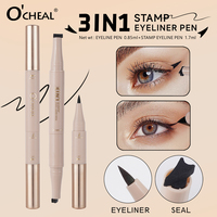 Crayon Eyeliner 3-en-1 Marque Blanche Imperméable Anti-Bavures Hautement Pigmenté Séchage Rapide Lissant Longue Tenue pour Usage Quotidien