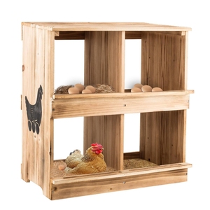 Caja nido <span class=keywords><strong>de</strong></span> pollo <span class=keywords><strong>de</strong></span> <span class=keywords><strong>madera</strong></span> montada en la pared para poner huevos <span class=keywords><strong>de</strong></span> 4 compartimentos <span class=keywords><strong>de</strong></span> alta resistencia para <span class=keywords><strong>Gallinero</strong></span> - Product Image 1