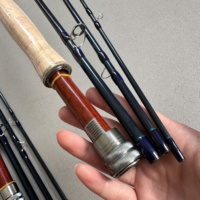 Canne à pêche à la mouche Seehoo 9ft 5wt en carbone, action rapide, eau salée/eau douce, super légère, Euro Nymph, avec étui de transport