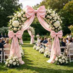Personalized Romantic Wedding <b>Car</b> Bow, Custom Satin Large <b>Ribbon</b> Bow <b>for</b> Bridal Decoration, Honeymoon <b>Car</b>, Reception Entrance - Product Image 3
