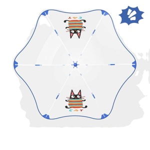 Parapluie transparent pour enfants OEM, sécurité renforcée, anti-pincement, ouverture/fermeture automatique, poignée droite, idéal pour l'école - Product Image 1
