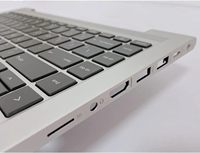 غطاء علوي بديل للكمبيوتر المحمول HK-HHT مع لوحة مفاتيح مضاءة خلفيًا ولوحة لمس لجهاز HP ProBook 440 G8 M23769-001 فضي اللون