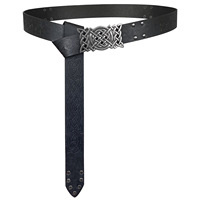 Ceinture à boucle embossée Viking, ceinture en similicuir embossée médiévale, ceinture de cosplay