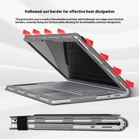 Détachable facile à installer 13.5 pouces doublure en cuir sac housse de protection pour ordinateur portable Microsoft Surface ordinateur portable 2 3