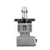 Cabezal de Fresado Lateral CNC de Alta Resistencia WEDN HSK63A BT40, Entrada BT40, Salida en Ángulo de 90 Grados, para Fresado de Superficies y Perforación de Corte Pesado