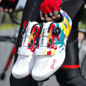 Scarpe da Ciclismo Professionali Unisex con Suola Rigida Traspiranti per Bici da Corsa con Aggancio Rapido - Product Image 3