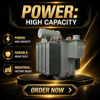 Transformateur de four immergé dans l'huile triphasé 1000 kVA 10 kV à double enroulement HS-1000/10 pour la fusion de l'acier à l'arc électrique
