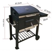 Nouveau barbecue portable multifonctionnel en métal pour l'extérieur, barbecue sans fumée, barbecue de patio, grille à charbon de bois de style américain