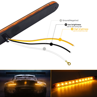 Feux de freinage, de stop, de clignotant et de position latérale à LED 12V 24V pour voiture, camion et remorque, barre lumineuse d'avertissement LED, lampe de stop pour camion