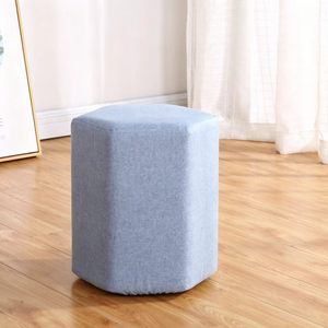 Modern Living Room <b>Bedroom</b> Fabric Footstool Hexagon Light Weight Ottoman <b>Stool</b> Office Lobby Waiting Sofa <b>Stool</b> - Product Image 4