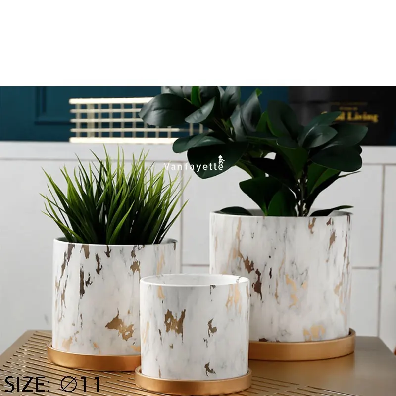 4.3 "chinesische Billig Große Keramik Blumentöpfe und Pflanzer Keramik mit Untertasse