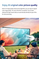 Proyektor Video DLP 4K Android Portabel 1080P Native 3D Short Throw untuk Penggunaan Luar Ruangan, Rumah, Kantor, dan Bisnis