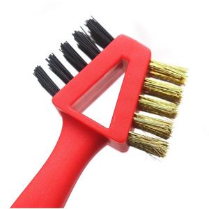Cepillo de limpieza de estufas con alambre de cobre, cepillo de alambre de acero de doble cabezal para limpieza de estufas de gas, herramienta multifuncional para el hogar - Product Image 1