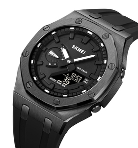 Reloj Deportivo SKMEI 2243 al por Mayor, Reloj para Hombre con Doble Hora, Resistente al Agua 50M, Correa de Silicona, Pedidos al por Mayor, Relojes Digitales para Hombre - Product Image 5
