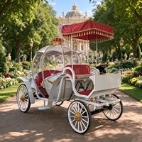 Charrette électrique Citrouille de Cendrillon pour Mariage, Transport de Princesse, Couleur Personnalisée, Design Confortable et de Haute Qualité