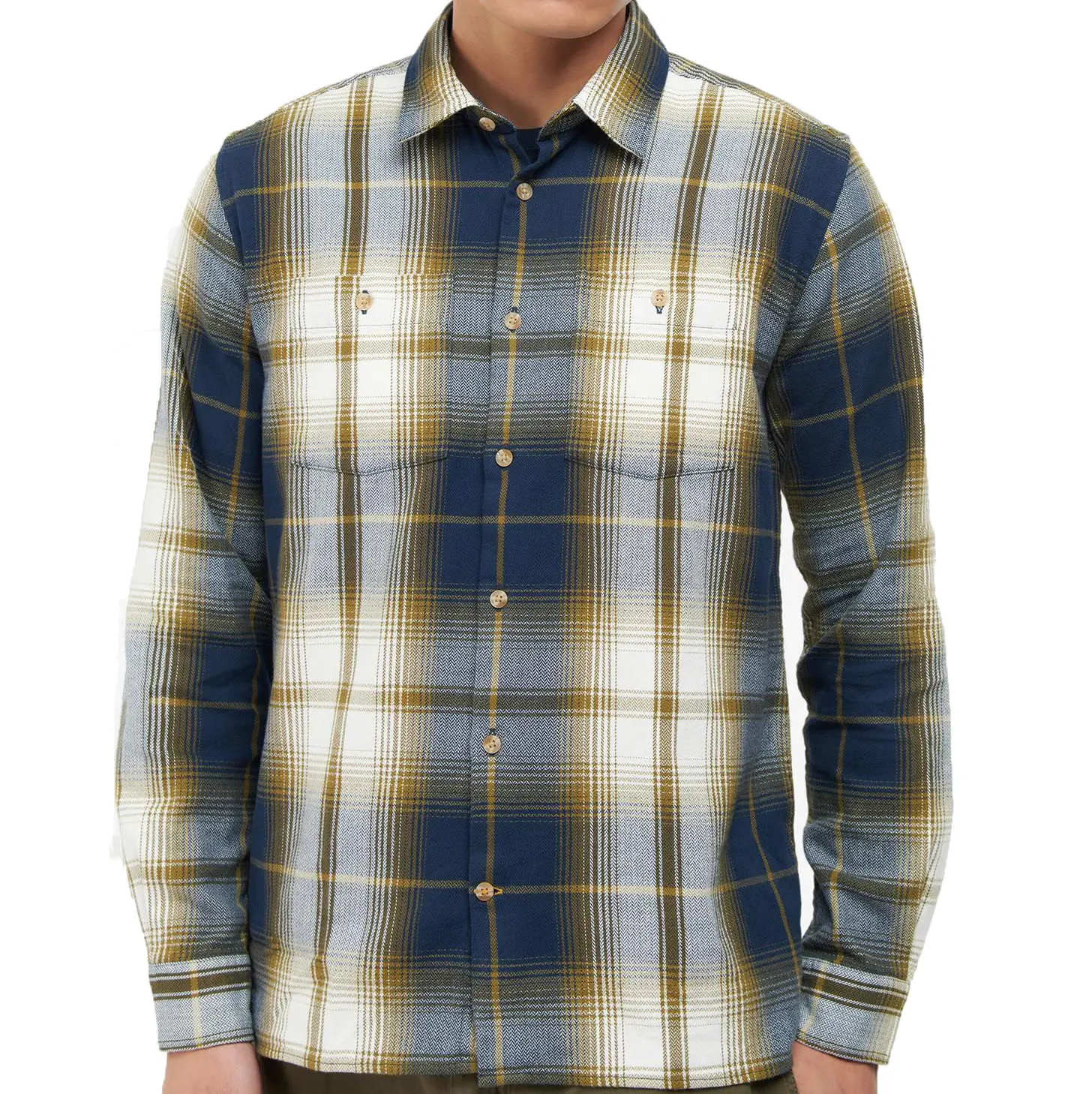 Custom Logo Spring Autumn Flannel Shirts Long Sleeve USA Size Flannel Shirts For Men