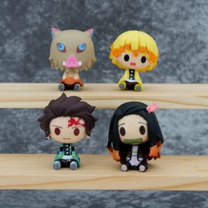ของเล่นญี่ปุ่น4ชิ้น/เซ็ต Agatsuma Zenitsu Kamado Nezuko hashibira inosuke Demons Slayer Kimetsu NO yaiba kamado tanjirou - Product Image 2