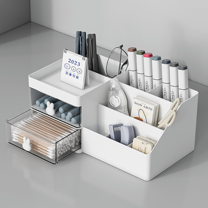 Organisateur de maquillage moderne en plastique YHYP avec <span class=keywords><strong>tiroirs</strong></span> pour cosmétiques, soins de la peau, rangement de rouges à lèvres, <span class=keywords><strong>commode</strong></span>, comptoir de salle de bain 1-3L - Product Image 4