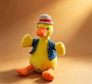 Nouveau produit : Canard parlant authentique, un canard amusant et pétillant qui peut parler, jouet en peluche. - Product Image 5