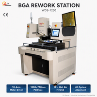 Station de Retravaillage BGA WDS-1250 pour Réparation de Cartes Mères, Taille PCB 1200*700mm, Chauffage IR + Air Chaud 3 Zones, Contrôle PC 10 Axes