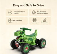 Voiture électrique RC tout-terrain pour enfants 550W DualDrive, absorption des chocs sur 4 roues, musique éducative précoce