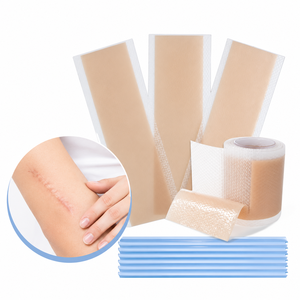 Feuilles de silicone réutilisables pour cicatrices, patchs adhésifs fins et flexibles pour le visage et le corps, pour usage quotidien, 4 feuilles par boîte - Product Image 2