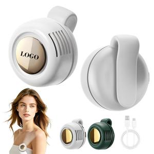 0728 Pocket Size <b>Mini</b> Clip Waist Bladeless <b>Fan</b> 3 Speed Hands Free Shirt <b>Usb</b> Charging Whirlwind Portable - Product Image 2
