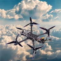 Kit de course FPV UFlightrc 5 7 10 13 pouces avec VTX VRX 3.3G 750MHz 720MHz longue portée, charge utile 4kg