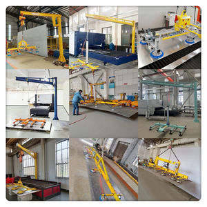 Système de levage de tôles par ventouse électrique à batterie pour le chargement de plaques d'acier sur machine de découpe laser - Product Image 2