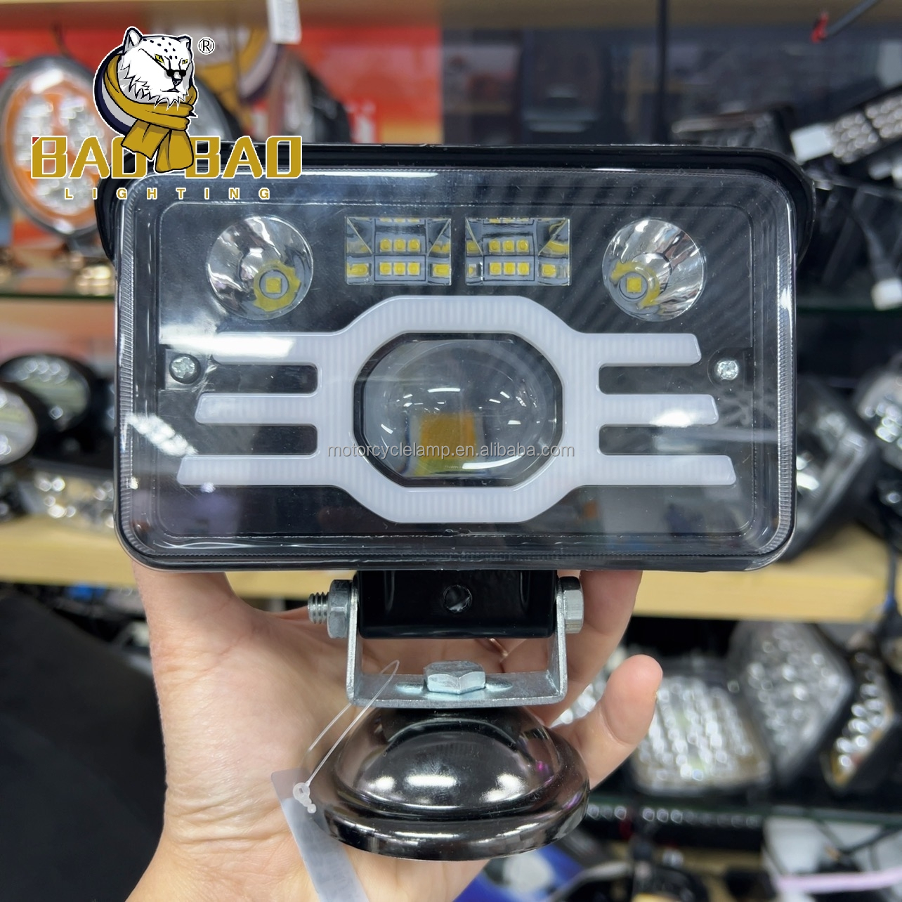 BAOBAO LIGHTING 3 Inch LED Work Light 12-80V White Yellow Dual Color New Led Auto Light High Luces Led Para Moto Auto Parts