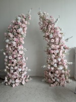 Fleurs artificielles personnalisées OEM ODM en forme de corne pour arche de toile de fond, fleurs de mariage en soie pour décoration de mariage, événements et fêtes