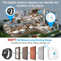 Système d'appel intelligent WiFi Tuya Daytech avec pagers, bouton de charge magnétique, portatif, portée sans fil de 300 pieds, produits de soins aux personnes âgées