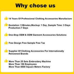 Etichetta personalizzata ad alta densità in poliestere per capi di abbigliamento quadrata ricamata etichetta con Design testurizzato - Product Image 6