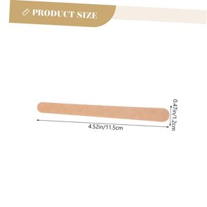 Lima de Uñas Recta Personalizada de Madera Desechable, Grano 80/80, Herramientas de Manicura - Product Image 2