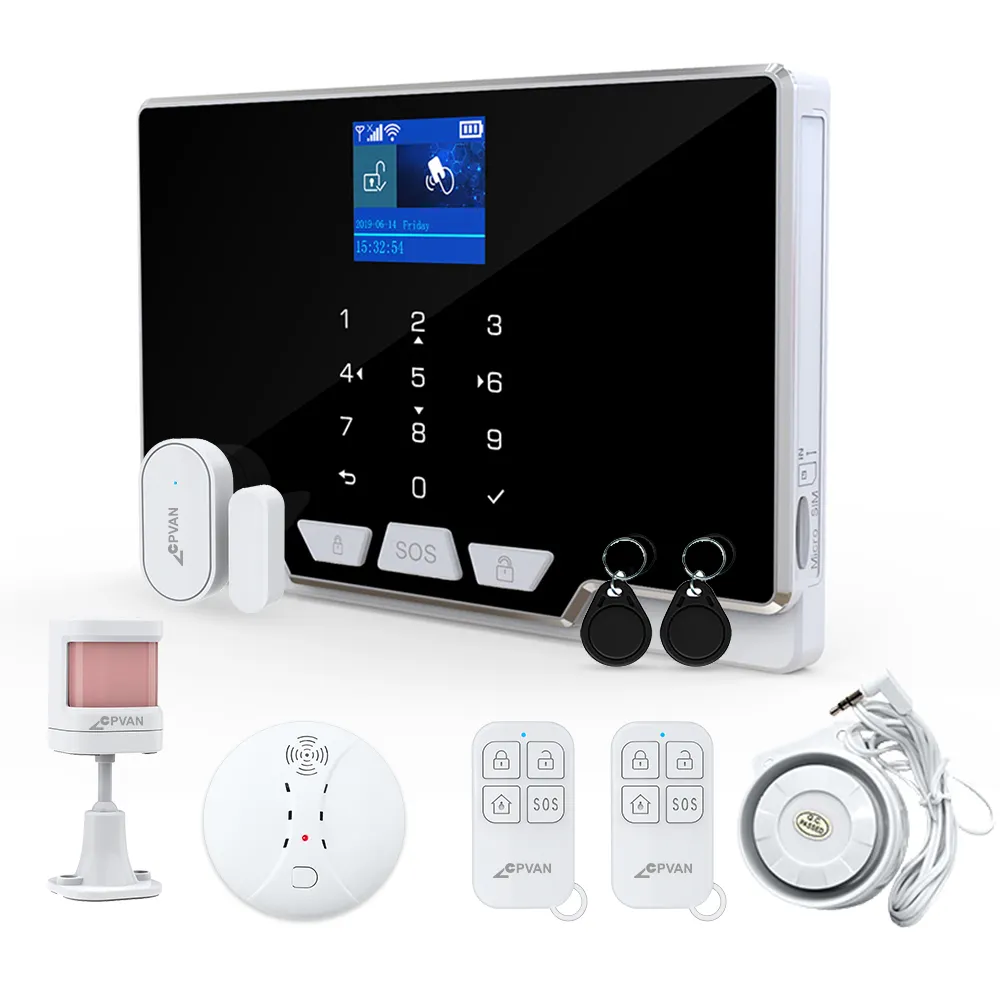 Best selling gsm systems g20 mobile call app wire wireless burglar fire price list smart alarm security system home