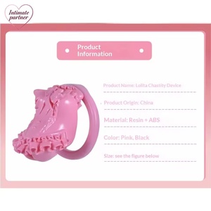 Candado de Castidad Lolita, Bondage Genital, Candado para Crossdressing, Estilo Anime/<span class=keywords><strong>Manga</strong></span>, Candado CB, Entrenamiento Maestro-Esclavo FLR - Product Image 6