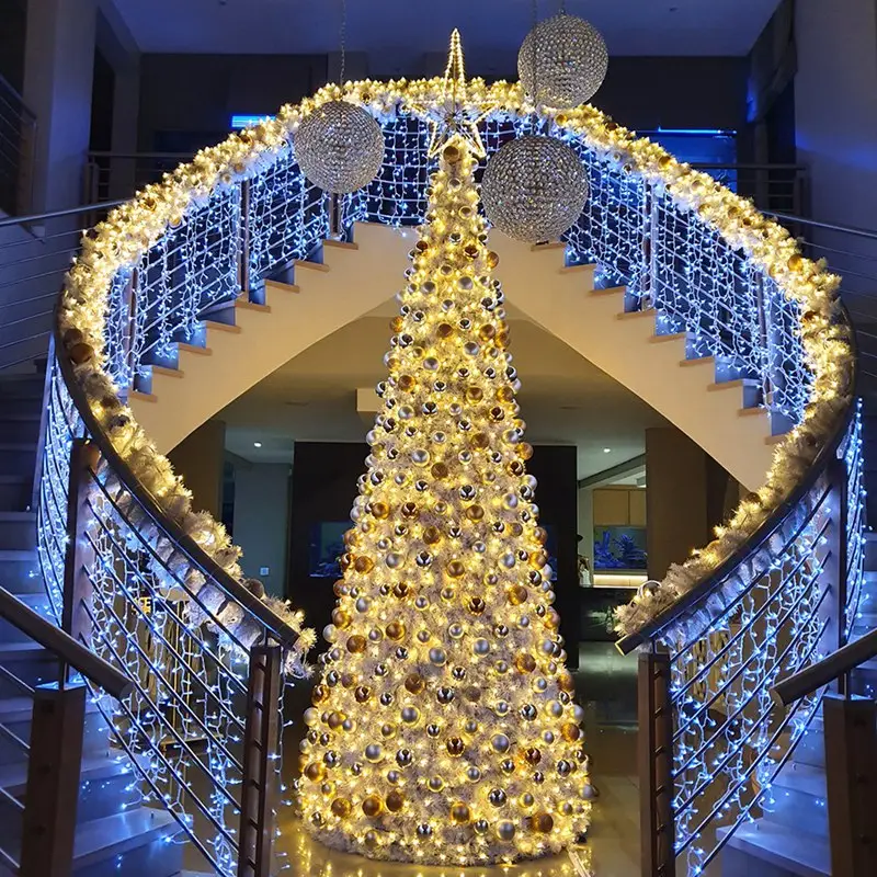 Новая уличная ПВХ акриловая светодиодная Рождественская елка гигантская декоративная для ландшафтных свадеб дома Хэллоуин Номинальная IP65