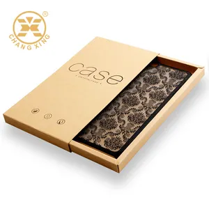 Hot Stamping Custom Logo Kraft Paper Drawer Box Cell Phone Special Mobile Phone Case Phone Cover Packaging Box