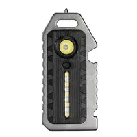 도매 ABS 휴대용 포켓 다섯 빛 모드 키 체인 생존 다기능 5 1 휘슬 캠핑 미니 LED 손전등
