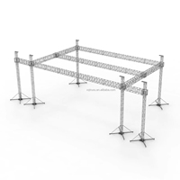 Structure de toit plate en aluminium pour écran LED, éclairage DJ, montage d'enceintes, festival de musique, kit de structure de scène pour stand d'exposition