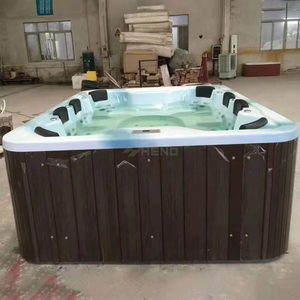 Moderna Piscina <span class=keywords><strong>de</strong></span> Hidromasaje al Aire Libre, Material Acrílico, Inteligente, <span class=keywords><strong>para</strong></span> Uso <span class=keywords><strong>de</strong></span> <span class=keywords><strong>Adultos</strong></span> - Piscina <span class=keywords><strong>para</strong></span> Jardín en Azotea - Product Image 4