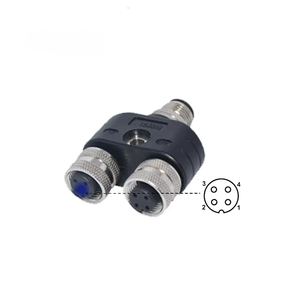 Conector Divisor en Y SIGNAL M12 con Conectores de 4, 5, 8 y 12 Pines, Divisor de Señal con Conectores de Código A, Código B y Código D - Product Image 4