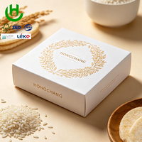 Boîte alimentaire pour bébé en papier kraft, logo personnalisé en relief, pelliculage mat, emballage portable recyclable pour lait infantile et riz