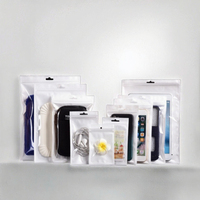 Sac auto-adhésif transparent en plastique épaissi pour emballage de coques de téléphone portable et de câbles de données