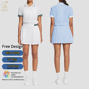 Nuevo Conjunto Deportivo <span class=keywords><strong>para</strong></span> <span class=keywords><strong>Mujer</strong></span>, Camiseta de Bádminton, Vestido de <span class=keywords><strong>Tenis</strong></span> y Golf, Transpirable y Elástico, Conjunto de Dos Piezas con Falda de <span class=keywords><strong>Tenis</strong></span> - Product Image 2